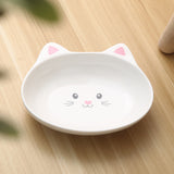 Ceramic Cat Face Bowl – Non-Toxic, Dishwasher Safe Pet Dish with Non-Slip Base | Cute Food & Water Bowl for Cats & Small Dogs