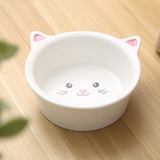 Ceramic Cat Face Bowl – Non-Toxic, Dishwasher Safe Pet Dish with Non-Slip Base | Cute Food & Water Bowl for Cats & Small Dogs