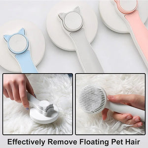 Self-Cleaning Slicker Brush – Stainless Steel Pet Grooming Tool for Dogs & Cats | Removes 90% of Loose Hair in Seconds
