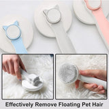 Self-Cleaning Slicker Brush – Stainless Steel Pet Grooming Tool for Dogs & Cats | Removes 90% of Loose Hair in Seconds