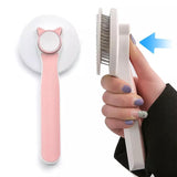 Self-Cleaning Slicker Brush – Stainless Steel Pet Grooming Tool for Dogs & Cats | Removes 90% of Loose Hair in Seconds