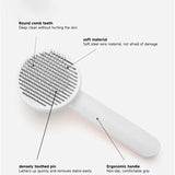 Self-Cleaning Slicker Brush – Stainless Steel Pet Grooming Tool for Dogs & Cats | Removes 90% of Loose Hair in Seconds