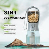 Deluxe 3-in-1 Dog Water Bottle – Lifetime Warranty + 100 Waste Bags Included