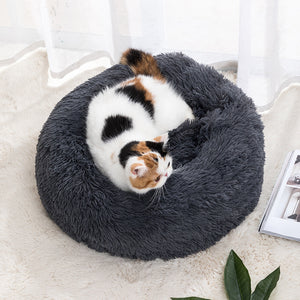 Self-Warming Cat Bed - Ultra-Soft Winter Pet Nest with Waterproof Bottom | Cozy for Cats & Small Dogs